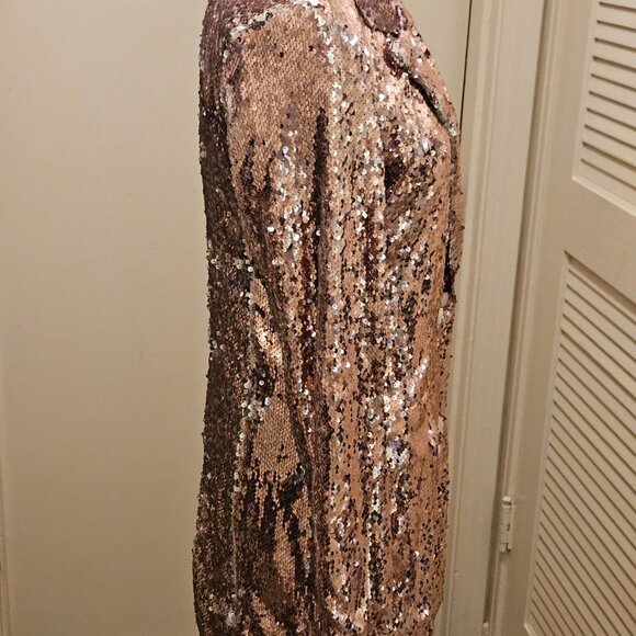 Endless Rose Double Breasted Blazer/Dress Rose Gold Small - Picture 3 of 6